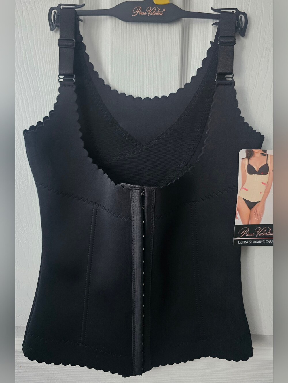 Prima Valentina Ultra Slimming Cami Shapewear Wireless Black Size M